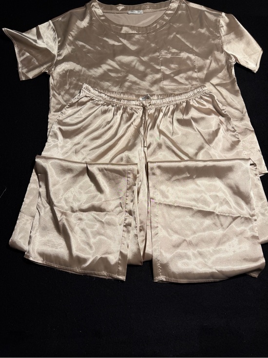 Ekouaer Other - Silky Short Sleeve Pajama Set - Champagne